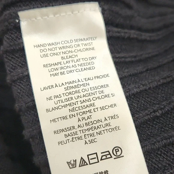 ANTHROPOLOGIE RIBBED KNIT SKIRT, Black, Women's 1X - Picture 8 of 9